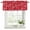 Red, variant on 2 Pack Christmas Red Valances for Windows Bedroom Living Room Window Treatments, Peace Love Xmas Holiday Rod Pocket Valance Drapes Short Kitchen Curtains Over Sink 42"x12"