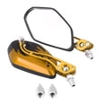 thumbnail image 2 of Motorcycle Rear View Mirrors, 1 Pair of  Scooter Aluminum Flame Pattern Side Rear View Mirrors for  M8M10 Universal Motorcycle, 2 of 8