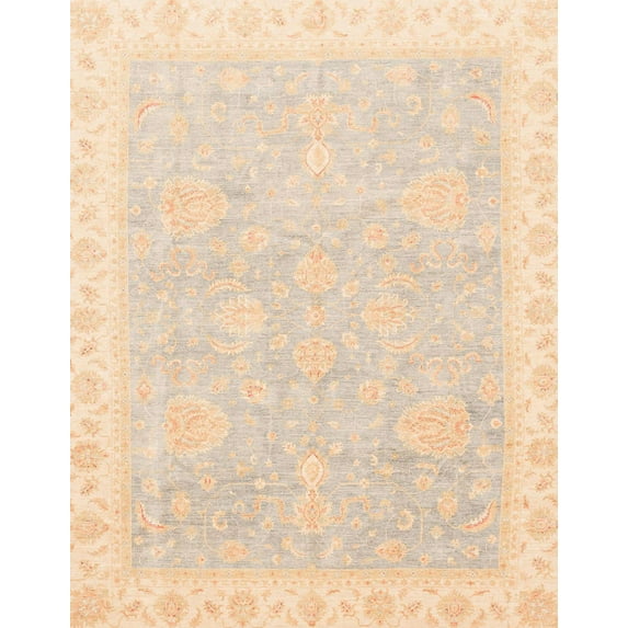 Ahgly Company Machine Washable Indoor Rectangle Abstract Deep Peach Orange Area Rugs, 5' x 8'