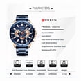 thumbnail image 3 of Reloj Curren Curren 8363 de cuarzo de seis pines para hombre, resistente al agua, 30 m, 3 of 5
