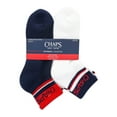 thumbnail image 3 of Chaps, Adult Mens, 6-Pack Sports Performance Ankle Socks, Sizes 6-12, 3 of 4