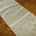 thumbnail image 3 of Brocade Table Runner Christmas Holiday Collection Glittery Trees Gold, 3 of 4
