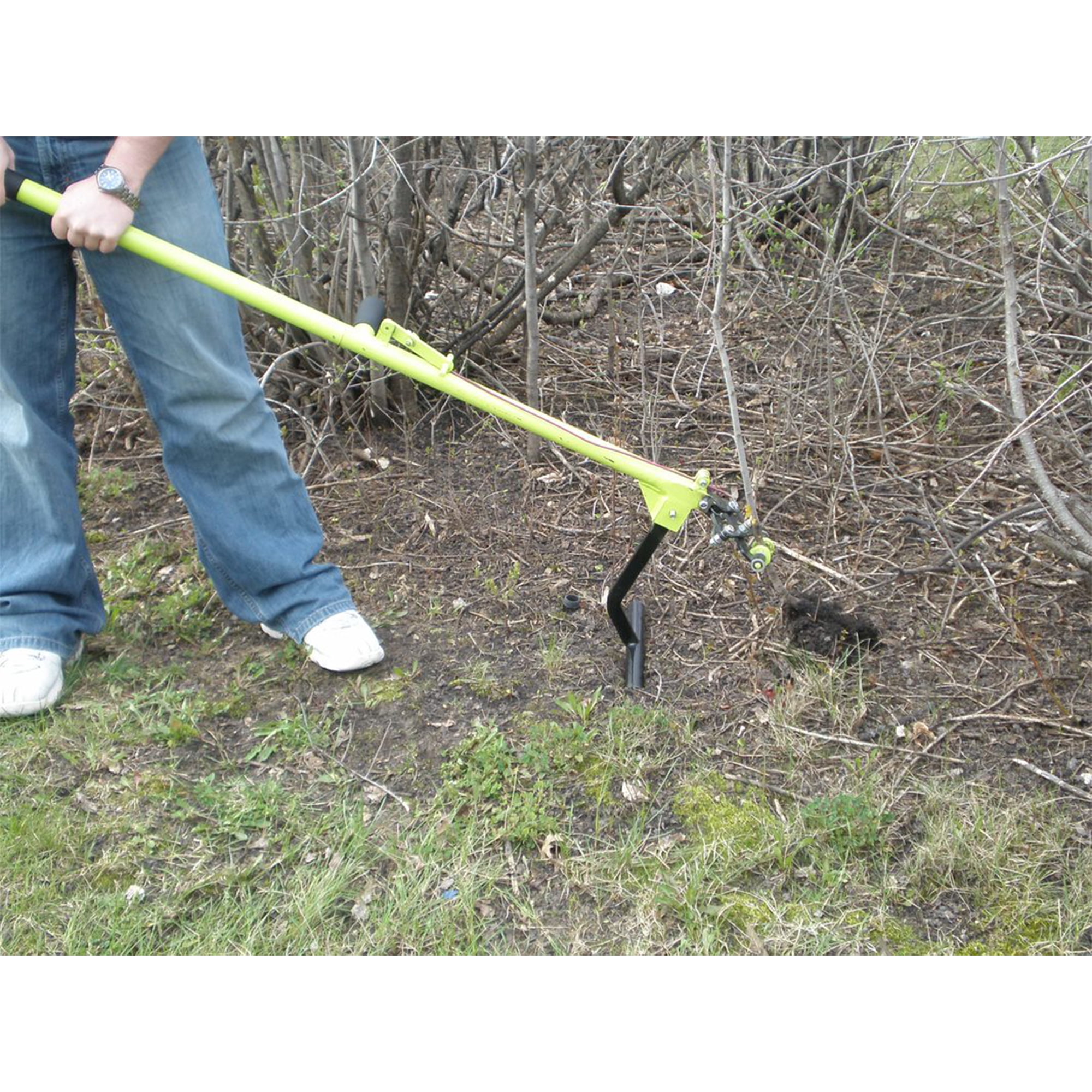 Brush Grubber Heavy Duty 4 Foot Steel Handled Shallow Root Lifting Tool