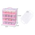 thumbnail image 2 of Kearding Clear Cake Carrier Cupcake Storage Containers Insert Layer Holder Stackable Almacenamiento y organización del hogar, 2 of 6
