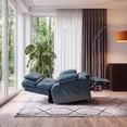 thumbnail image 2 of Felizpace Oversized Power Lift Recliner Chairs for Elderly with Heat and Massage, Dual Motor Infinite Position Recliner, Headrest Adjustment & Hidden Storage, Leathaire, Teal Blue, 2 of 9