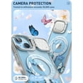 thumbnail image 3 of i-Blason Cosmo Mag for iPhone 15 Case/iPhone 14/13 Case [6.1 inch] with Camera Cover Stand, [MagSafe Compatible] Slim Stylish Full-Body Protective Case with Built-in Screen Protector (Bluefly), 3 of 6
