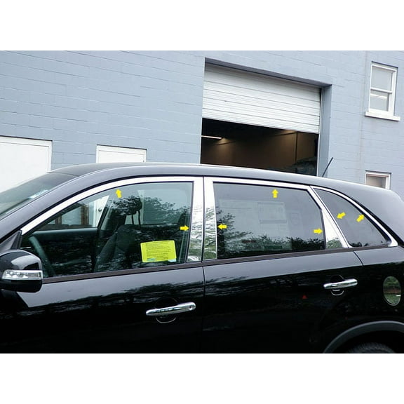 Stainless Steel Window Trim 14Pc Fits 2011-2015 Kia Sorento WP11822 QAA