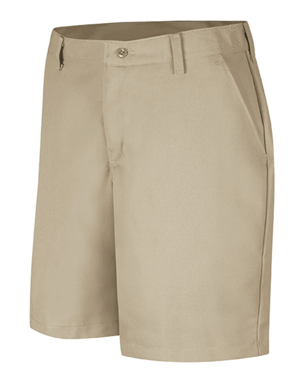 Plain Front Shorts, 8 Inch Inseam 