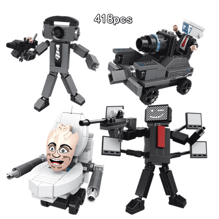SKBD Toilet Building Block Sets,Large TV Man/Titan Cameraman/Titan