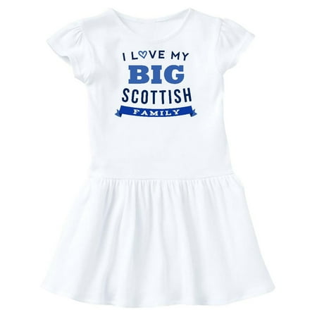 I Love My Scottish Family Toddler Dress