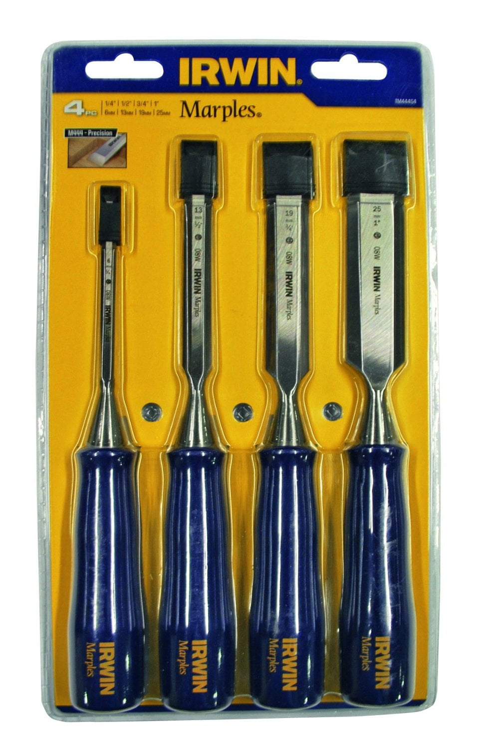1//2in IRWIN Marples M444 Bevel Edge Chisel Blue Chip Handle 12mm