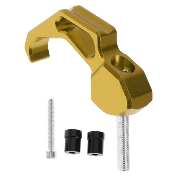 Gancho Colgante para Motocicleta Forma de Dedo Soporte para Casco de Motocicleta Equipaje para Scooters Bicicletas Tono Dorado Negro 68mm de Longitud
