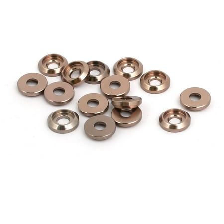 - M3 Aluminum Alloy Fender Bumper Engine Dress Up Washer Silver Gray 15pcs
