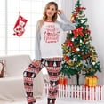 thumbnail image 2 of Odeerbi Matching Family Christmas Pajamas Sets Parent-Child Xmas Jammies Set Printed Warm Home Wear Two-piece Set Loungewear Sleepwear for Mom, 2 of 9