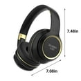 thumbnail image 3 of Matoen Wireless Bluetooth Headset Folding Lightweight Headphones with Microphone for Home Office Cellphone PC, 3 of 8