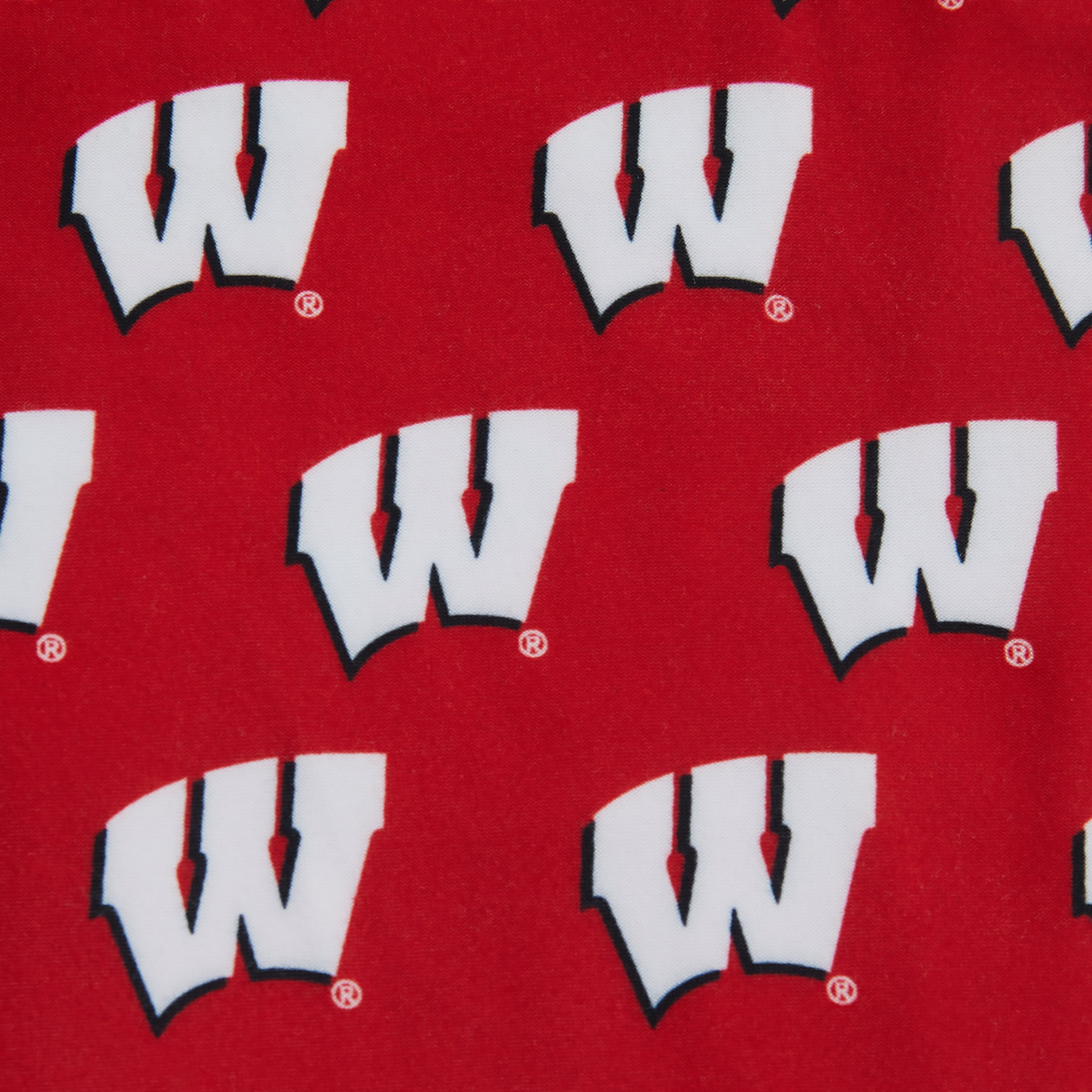NCAA Mens Wisconsin Badgers All Over Print Pajama Pants