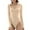 Beige, variant on TAIAOJING Women Yoga Jumpsuits Workout Crew Neck Long Sleeve Bodysuit Comfortable Against The Skin Tops Body Suits Clothing