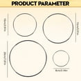 thumbnail image 3 of Metal Hoops Ring Set Black Wreath Hoop Rings for Wall Hanging, DIY Crafts, Macrame, Home Decor, and Wristband Jewelry Making, 3 of 9