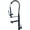 Black Faucet, variant on Kitchen Sink Faucet for Bar Farmhouse Commercial, Bright Chrome Spring Pull Down Kitchen Faucet, Hands Free Sprayer Head with Lock Hot Cold Water Kitchen Mixer Tap, Swivel Spout