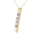 thumbnail image 2 of Galaxy Gold GG 14K Yellow Gold Tanzanite Pendant Necklace - December Birthstone - Communication & Serenity - 16" to 24" - Fine Jewelry for Women, 2 of 3