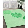thumbnail image 3 of Ahgly Company Machine Washable Indoor Square Transitional Green Area Rugs, 7' Square, 3 of 7