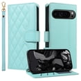 thumbnail image 2 of Crossbody Wallet Case for Google Pixel 9 / 9 Pro, Credit Card Slots Elegant PU Leather Magnetic Closure Shoulder Strap Purse Phone Case Flip Stand Full Body Protection Cover for Women Girls, Green, 2 of 13