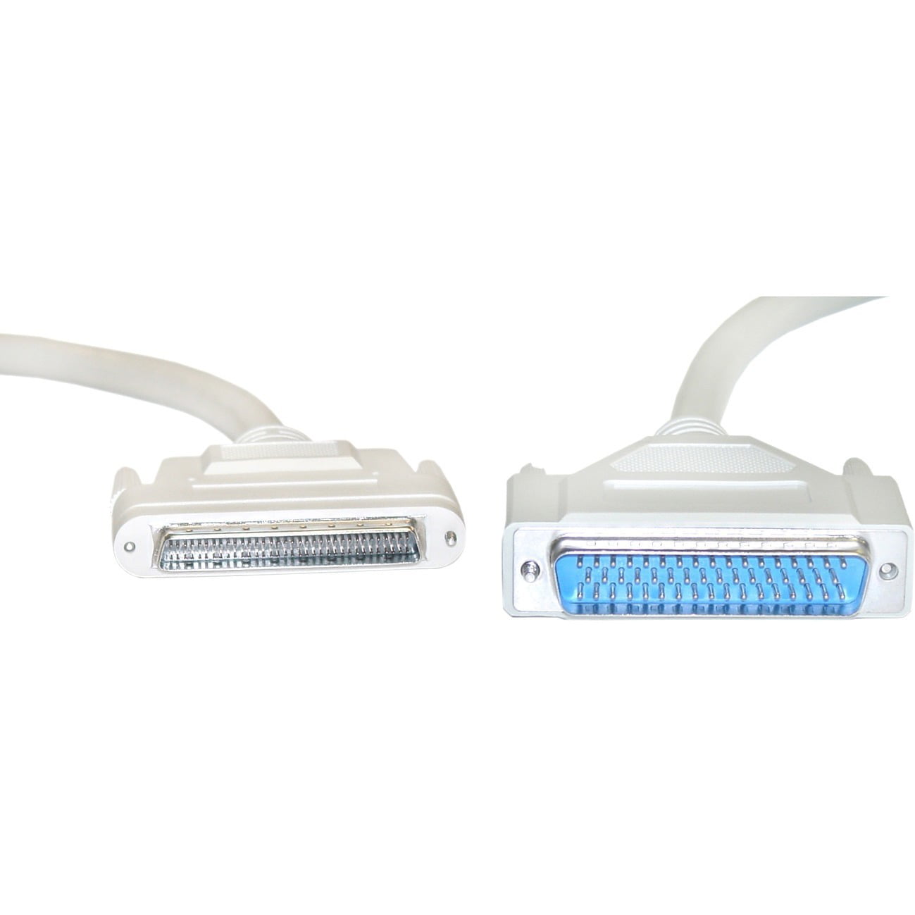 25 Twisted Pairs Male HPDB68 6 foot SCSI II cable CN50 Male to Centronics 50 Screw Half Pitch DB68 