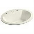 thumbnail image 2 of Kohler  Bryant Oval Drop-in Bathroom Sink with 8 in. Widespread Faucet Hole - Biscuit, 2 of 2