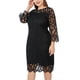thumbnail image 4 of Vestido de lentejuelas con perspectiva de empalme sólido de manga larga de talla grande Sexy para mujer a la moda Fridja yut36, 4 of 6