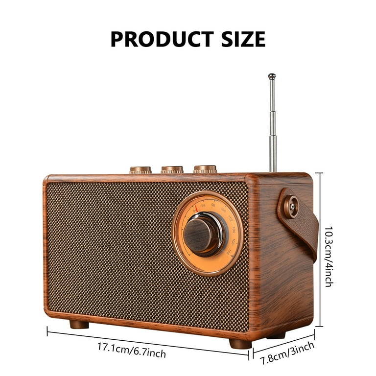 AS23 Bluetooth Speaker Subwoofer Home Retro Radio Small Mini