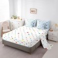 thumbnail image 3 of Homewish Kawaii Cat Animal 7-Piece Twin Bedding,Cartoon Pet Themed Bedding Comforter Set,Blue,Polkadot Reversible, 3 of 8