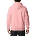 thumbnail image 4 of Lumtrix Zip Up Hoodie Men Long Sleeve Solid Color Plain Hooded Sweatshirts Casual Fall Spring Winter Track Jackets Pink XL, 4 of 5