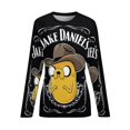 thumbnail image 6 of Adventure Time Women's Pajama Top 3D Digital Print Sleepwear Trendy Crewneck Pullovers Long Sleeve Shirts XS, 6 of 8