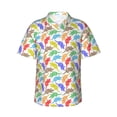 thumbnail image 1 of Fotbe Colored Armadillos Camisa Hawaiana para Hombre Unisex – Camisa Casual de Verano con Botones de Manga Corta de Algodón y Lino,Large, 1 of 7