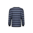 thumbnail image 5 of Mialoley Women?s Contrast Color Stripe Round Neck Long Sleeve Loose Sweatshirt, 5 of 5