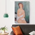 thumbnail image 4 of Cuadro impreso de Amedeo Modigliani (120), póster artístico en lienzo y arte de pared, pósteres de decoración para dormitorio familiar moderno de 16 x 24 pulgadas (40 x 60 cm), 4 of 6