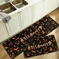 thumbnail image 3 of Halloween with Bats Kitchen Rug Set of 2 Washable Non Slip, Holiday Farmhouse Party Floor Mat for Home Kitchen Decorations, Sink, Office, Laundry17 x47+17"x30", 3 of 6