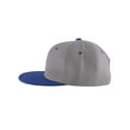 thumbnail image 3 of Top Headwear Flat Bill Adjustable Snapback Cap - Grey/Royal, 3 of 4