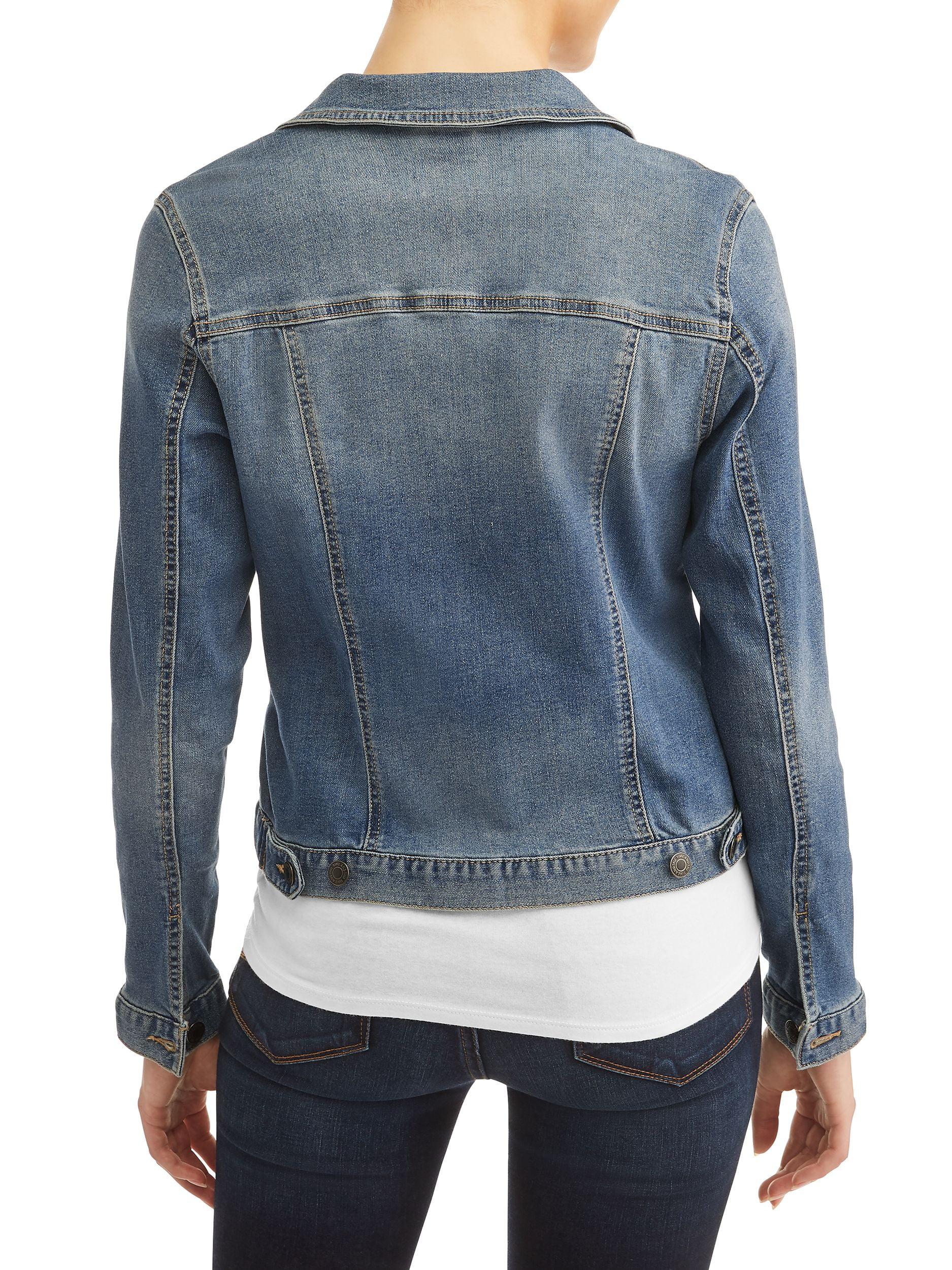 white jean jacket walmart