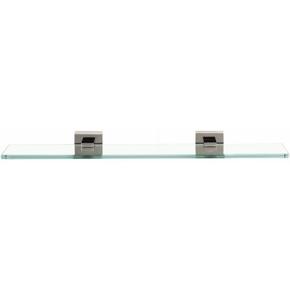 Contemporary II 18" x 2" Bathroom Shelf, Polished Nickel