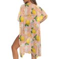 thumbnail image 5 of HELLHERO Lemon Daisy Bathing Suit Cover Up Casual High Quality Fabrics Quick Dry Long Kimono Swimsuit Cover Up, 5 of 6
