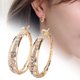 thumbnail image 1 of Pendientes de aro grandes, joyería del día de San Valentín, regalos simples para el día de San Valentín para ella, pendientes grandes de aro con dijes Oro Yinane Aretes de aro, 1 of 8