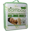 Hypoallergenic Aloe Vera-Infused Cooling Bamboo Mattress Pad Protector Cover