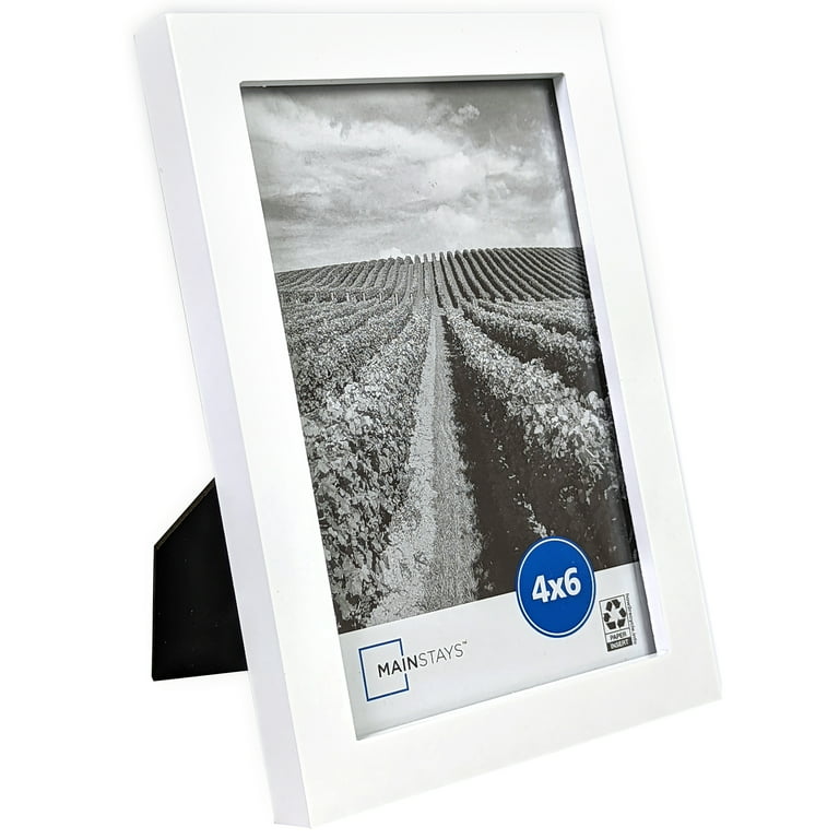 Monolike Paper Photo Frames 4x6 Inch White 20 Pack - Fits 4x6 Pictur