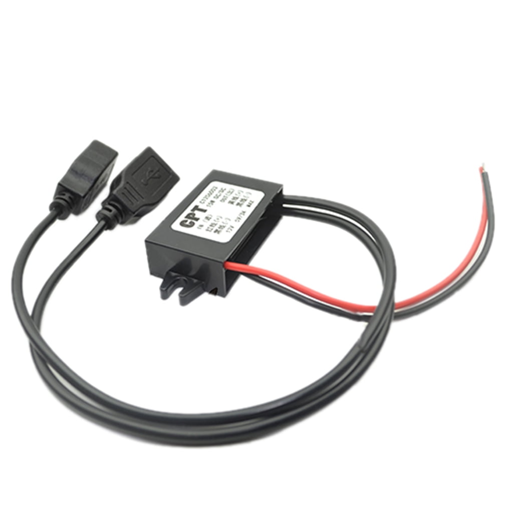 DC 12V 24V 40V to 5V 4-USB Car Charger Step-down Power Module for MP3 Phone GPS 