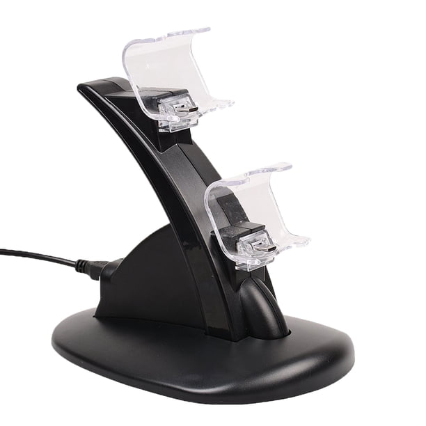 Reemplazo del soporte de la estación de acoplamiento del cargador del gamepad de la base de carga de los puertos USB duales para el controlador PS4 Guardurnaity EL2481-00B