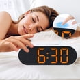 thumbnail image 3 of Unique Bargains Oval Alarm Clock Decorate for Bedroom Orange, 3 of 6