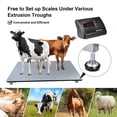 thumbnail image 2 of PWTOOL 10000 lb Livestock Scale, Livestock Scale Kit, Precision Livestock Floor Scale Kit with 4 Two-Ton Sensors, Legal for Trade Scale for Cattle Sheep Horse, 2 of 9