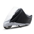thumbnail image 1 of 180T Funda de Moto Unique Bargains Protector Anti UV Polvo Impermeable XL Negro Plateado, 1 of 1