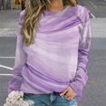 thumbnail image 2 of Sweatshirt For Womens Crewneck Colorful Marble Pattern Hoodies Teen Girls Cute, 2 of 7